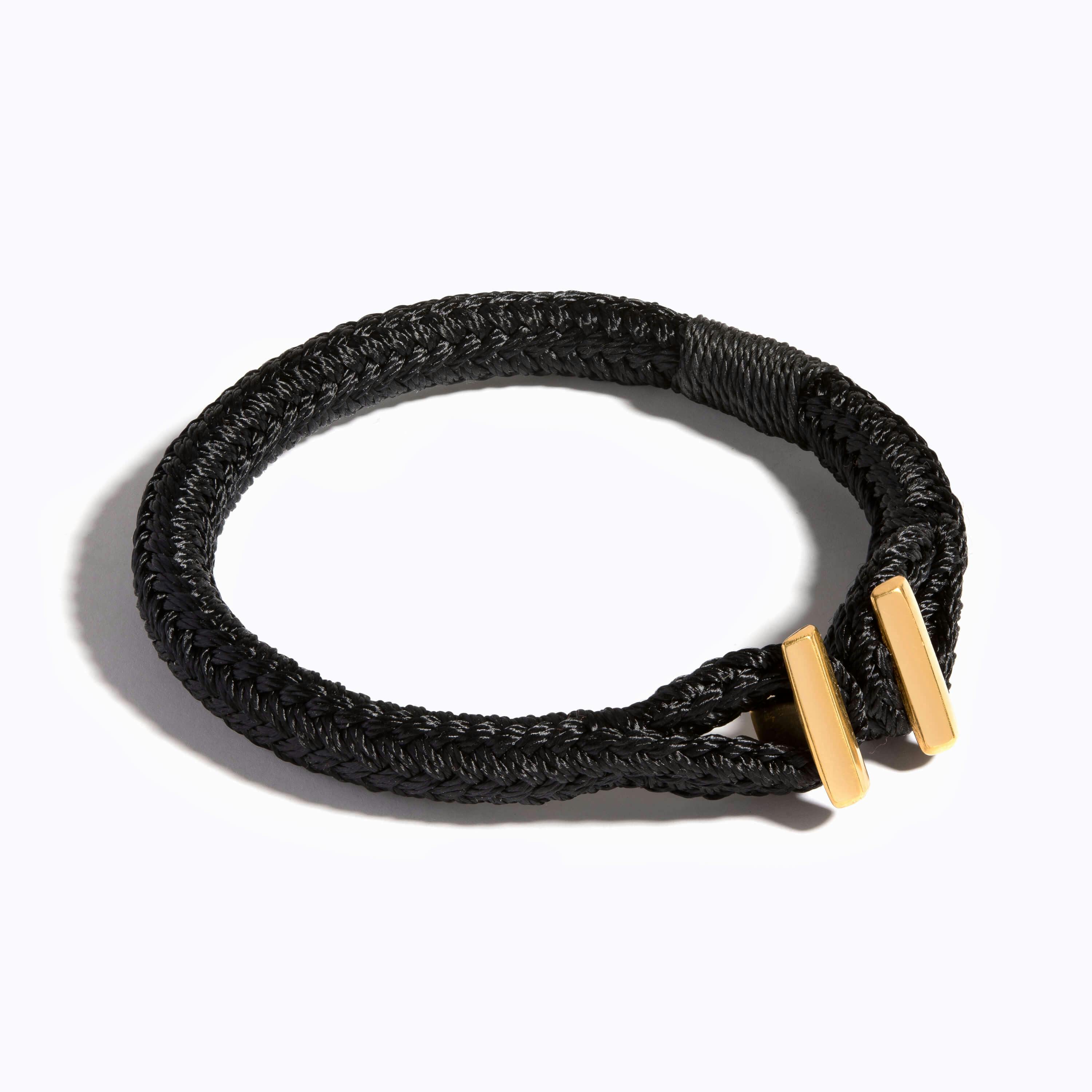 Roman Woven Bracelet on navy nylon rope